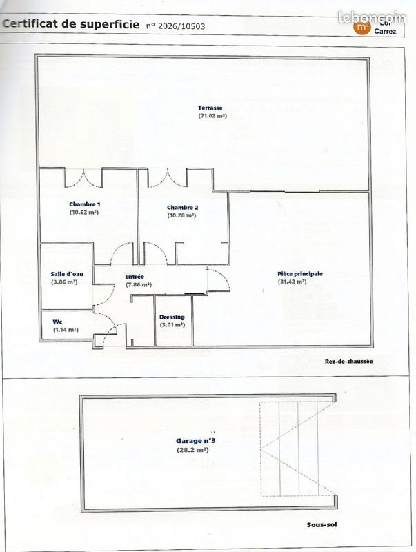 Appartement à vendre, 68m², Francheville