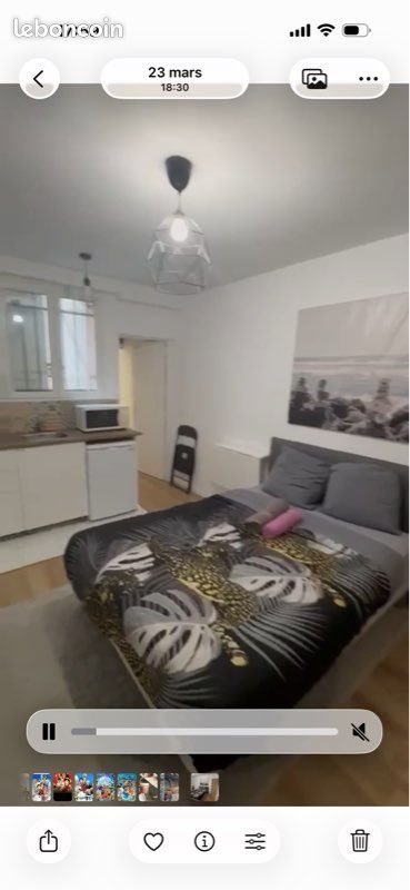 Appartement à louer, 20m², Paris 19ème