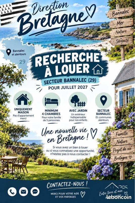 Maison à louer, 100m², Bannalec