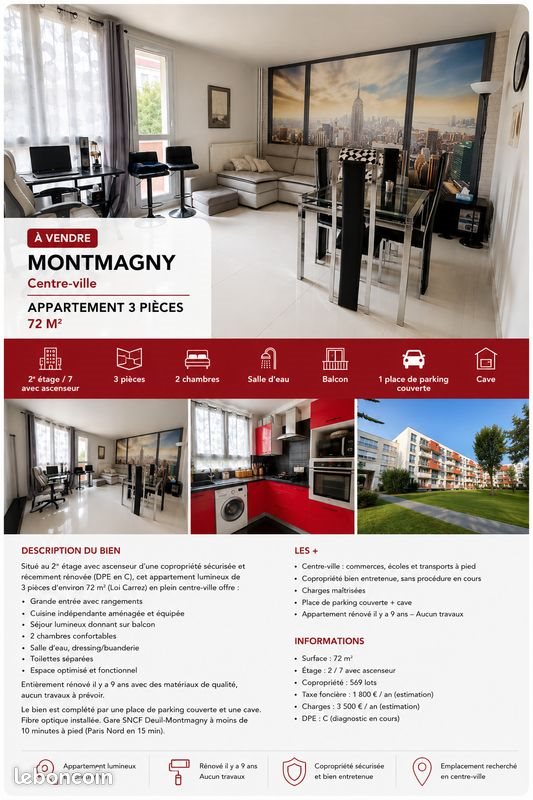 Appartement à vendre, 72m², Montmagny