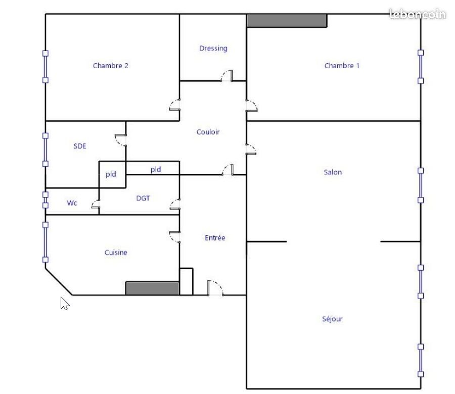 Appartement à louer, 87m², Caen