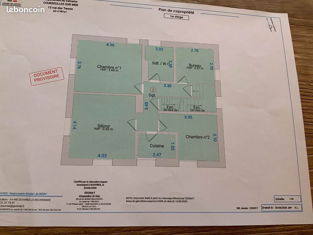 Appartement à vendre, 62m², Courseulles-sur-Mer