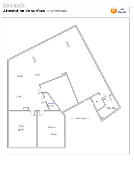 Appartement à louer, 49m², Le Havre