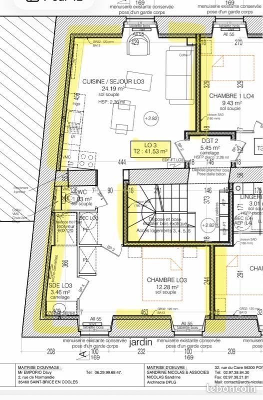Appartement à louer, 41m², Bignan