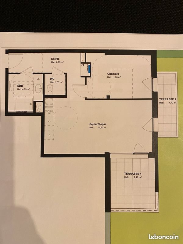 Appartement à louer, 50m², Hoerdt