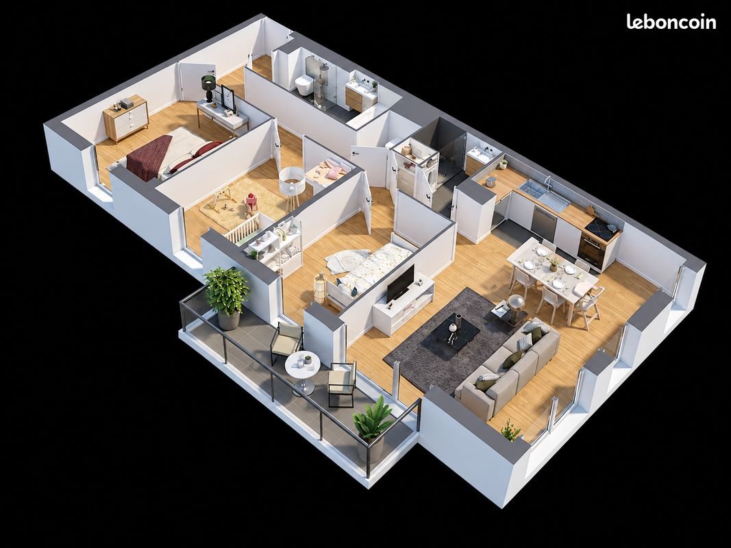Appartement à vendre, 77m², Meudon