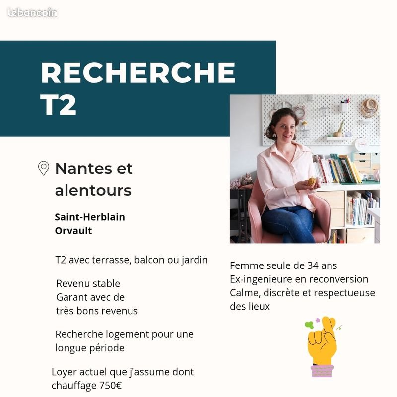 Appartement à louer, 38m², Saint-Herblain