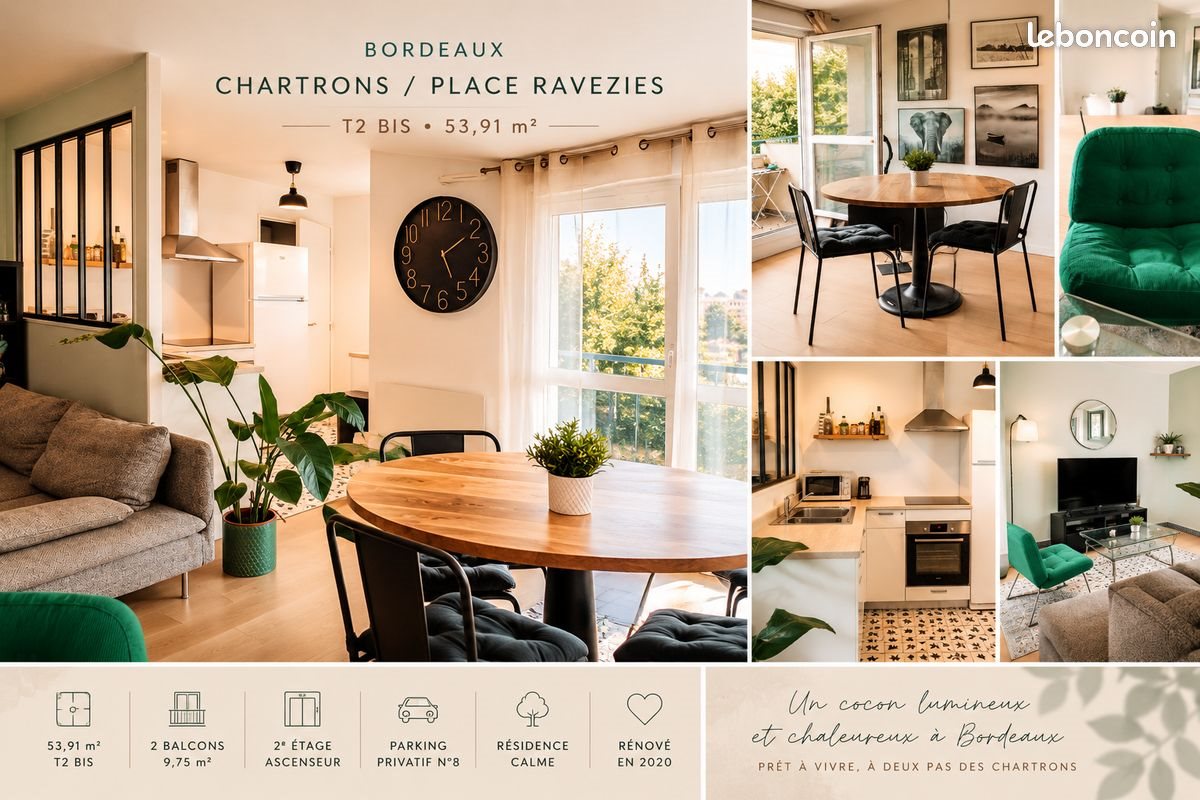 Appartement à vendre, 54m², Bordeaux