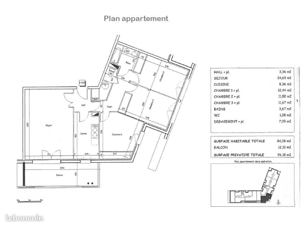 Appartement à vendre, 84m², Colomiers
