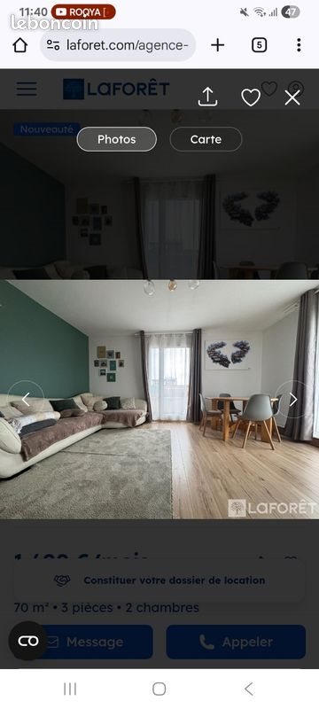 Appartement à louer, 70m², Asnières-sur-Seine