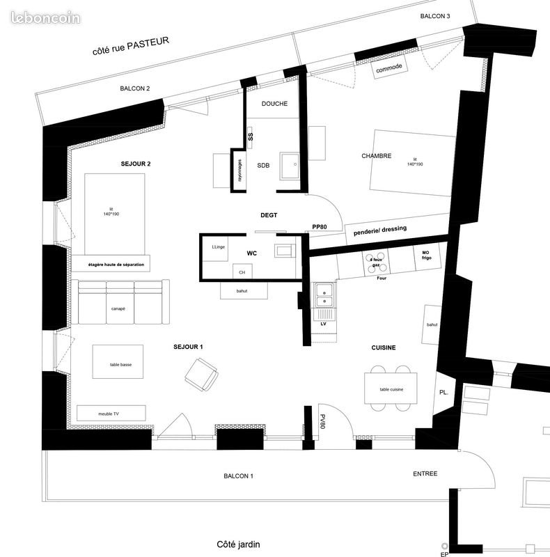 Appartement à louer, 67m², Albertville