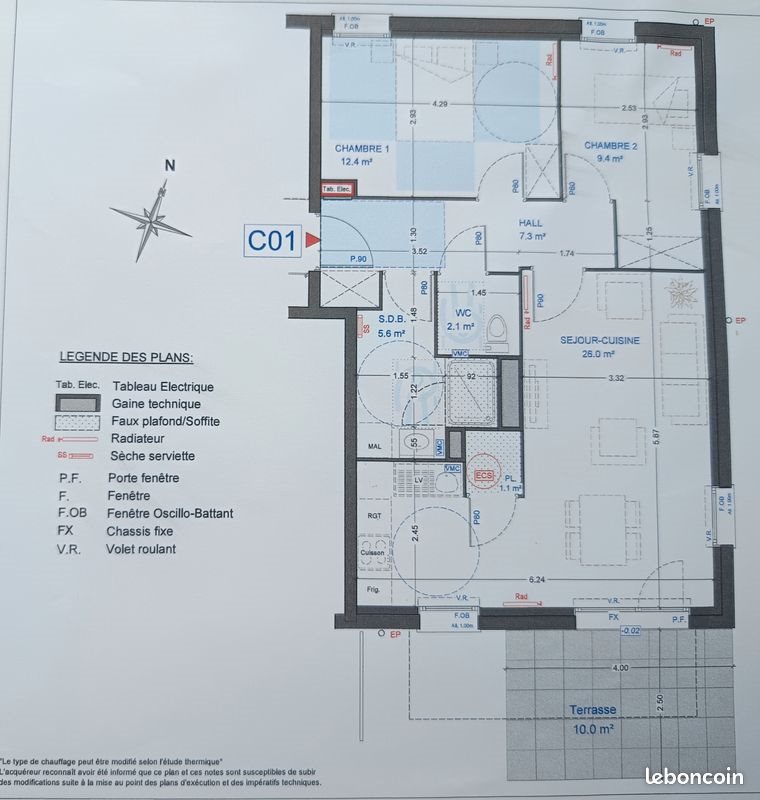 Appartement à louer, 64m², Berck
