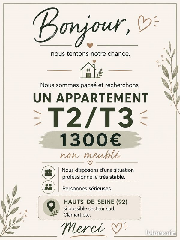 Appartement à louer, 45m², Saint-Cloud