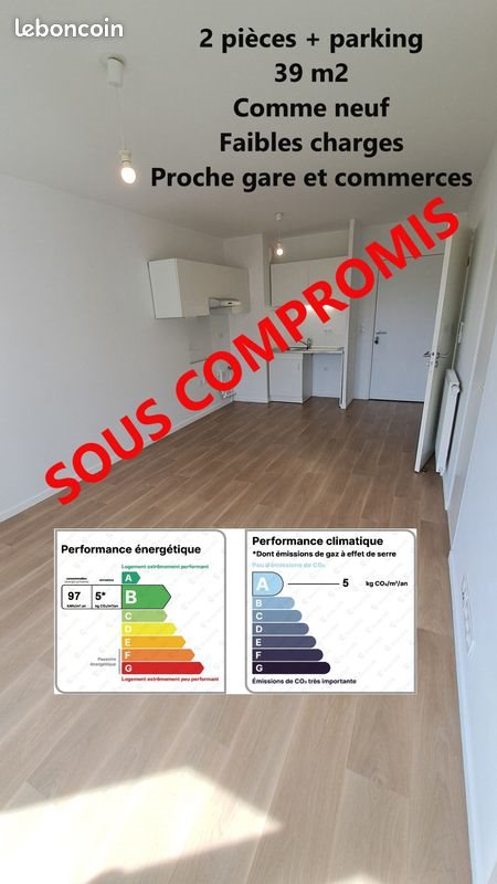 Appartement à vendre, 39m², Plaisir