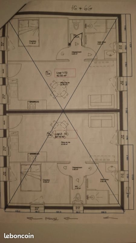 Appartement à louer, 42m², Marans