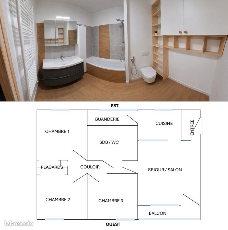 Appartement à louer, 74m², Marseille 9ème