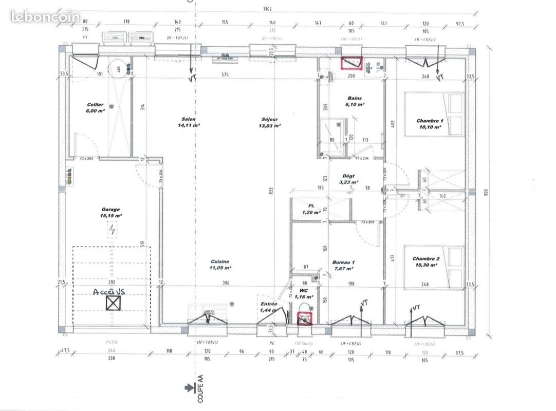 Maison à vendre, 85m², Auby