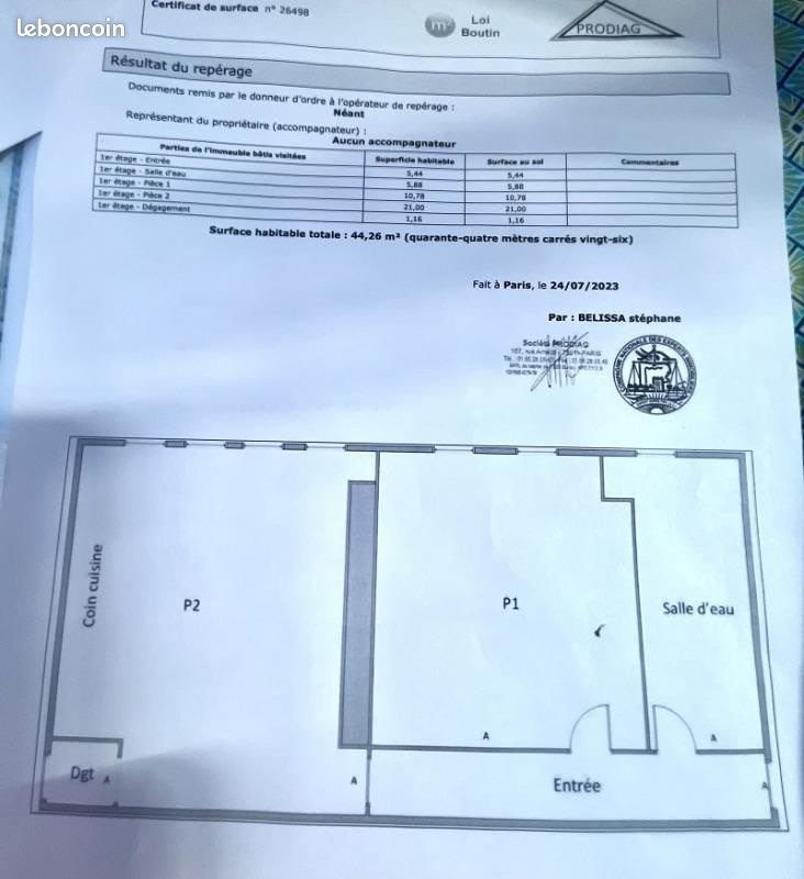 Appartement à louer, 44m², Paris 11ème