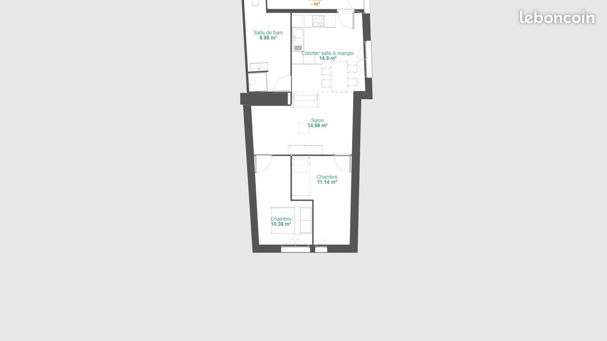 Appartement à louer, 65m², Saint-Pierre-d'Allevard