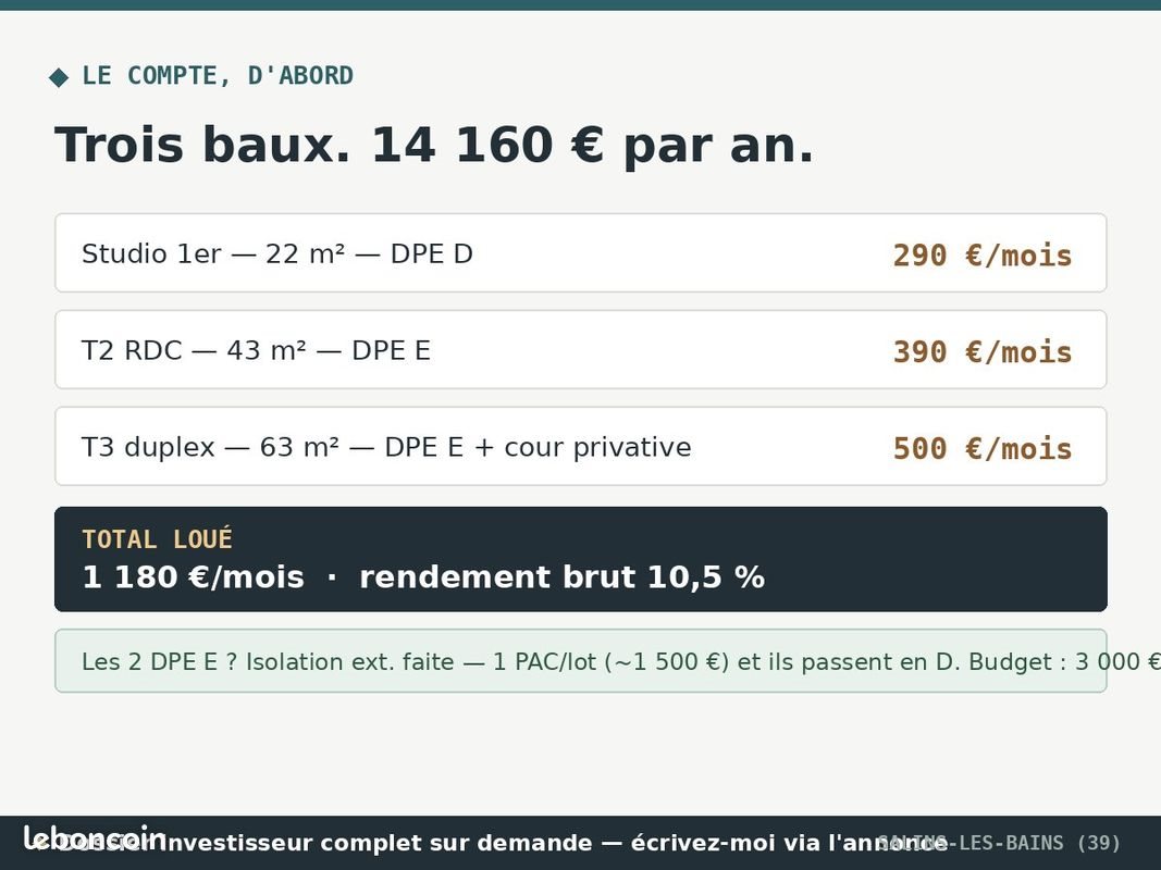 Maison à vendre, 128m², Salins-les-Bains