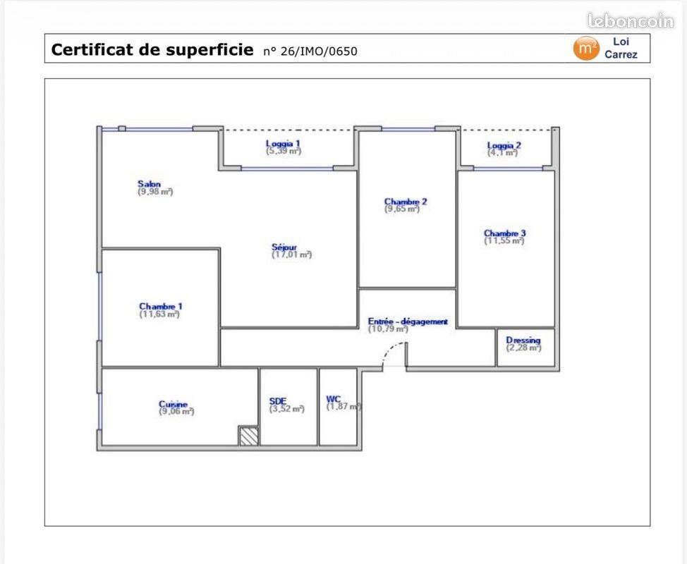 Appartement à vendre, 87m², Chilly-Mazarin