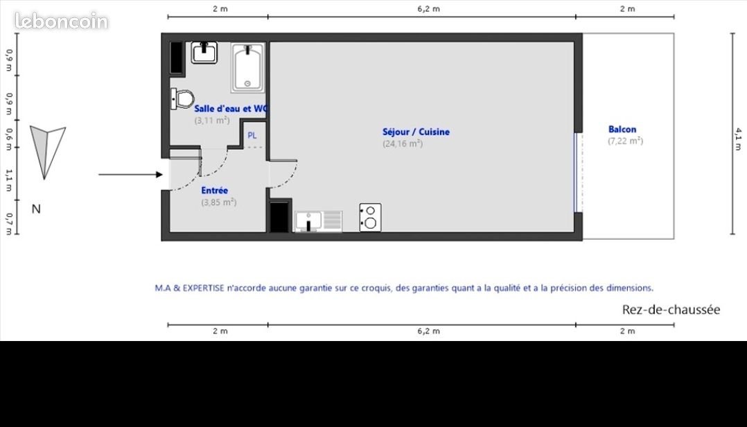 Appartement à vendre, 24m², Fréjus