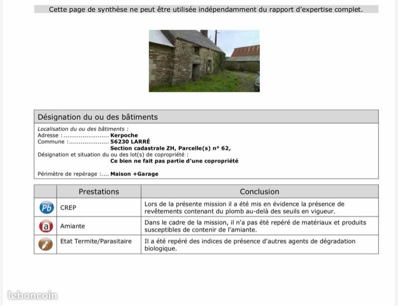 Maison à vendre, 80m², Larré