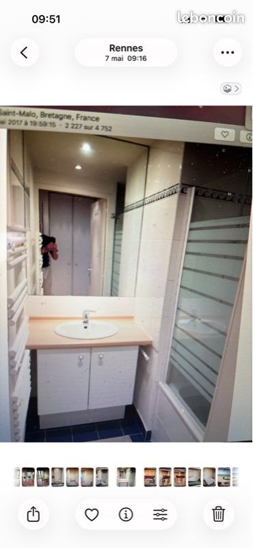 Appartement à louer, 43m², Saint-Malo