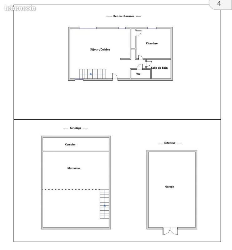 Maison à louer, 70m², Chaniers