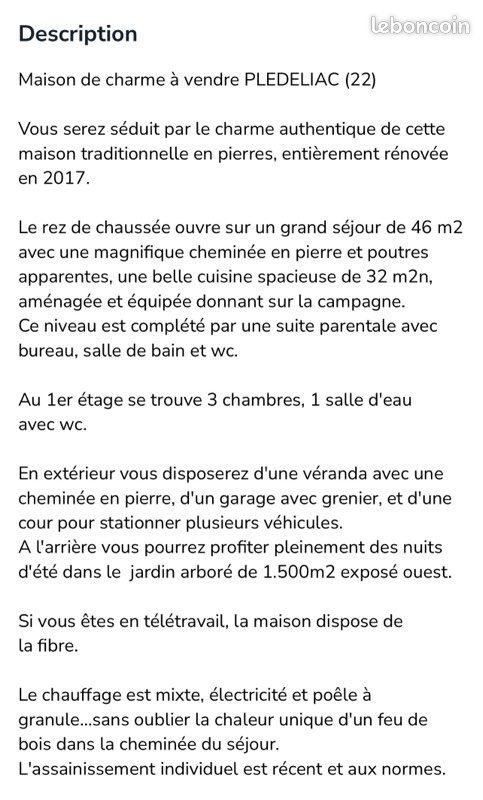 Maison à vendre, 125m², Plédéliac