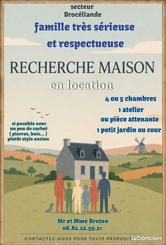 Maison à louer, 120m², Beignon