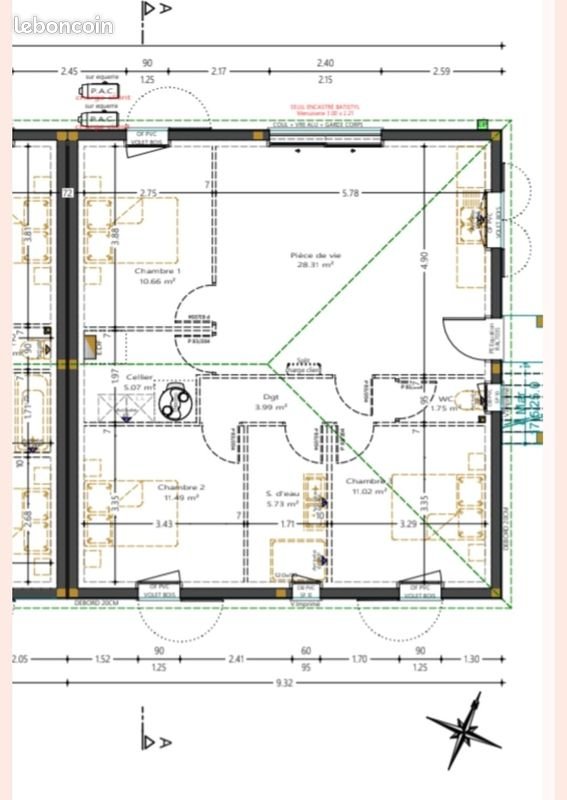 Maison à louer, 80m², Bouliac
