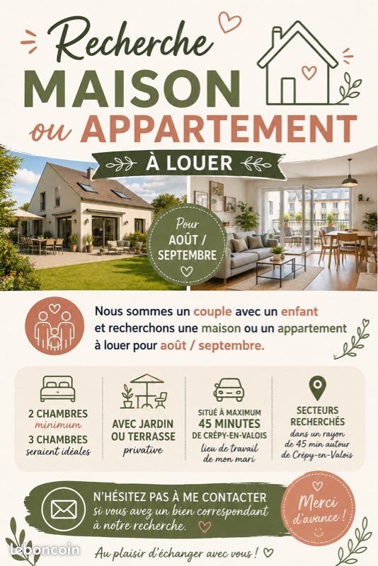 Appartement à louer, 60m², Crépy-en-Valois