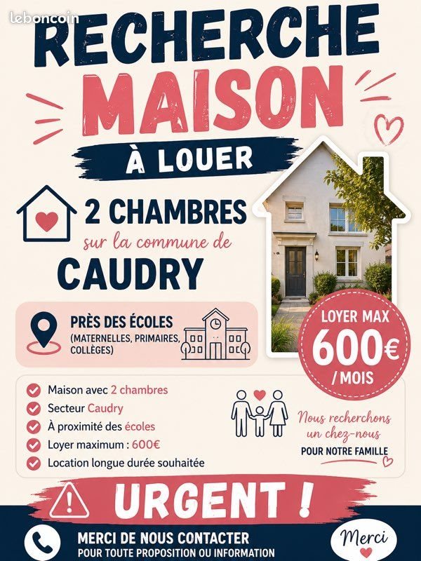 Maison à louer, 100m², Caudry