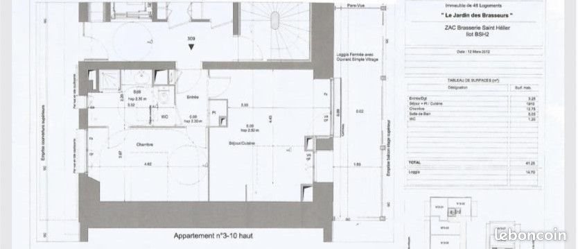 Appartement à vendre, 41m², Rennes