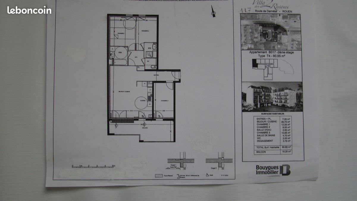 Appartement à vendre, 81m², Rouen