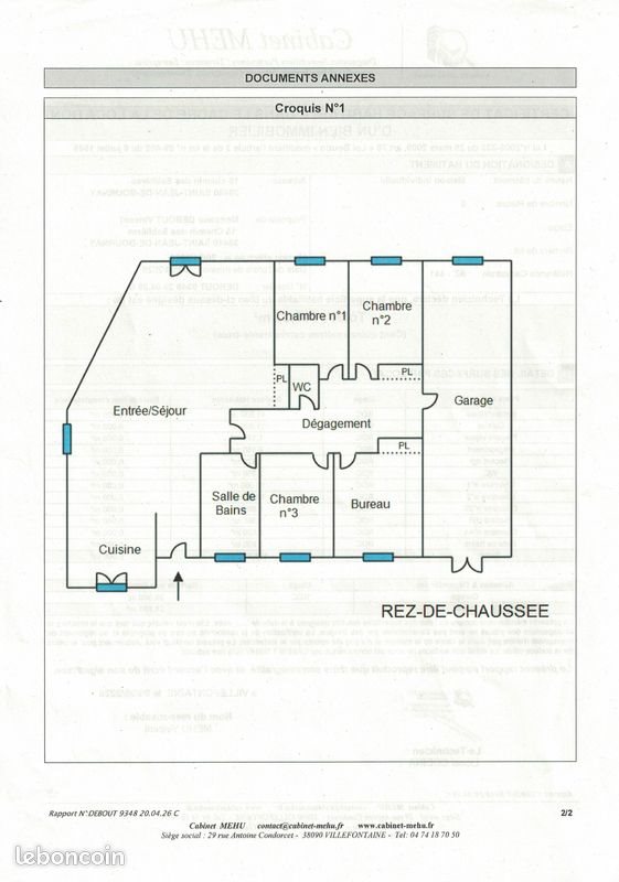 Maison à louer, 115m², Saint-Jean-de-Bournay
