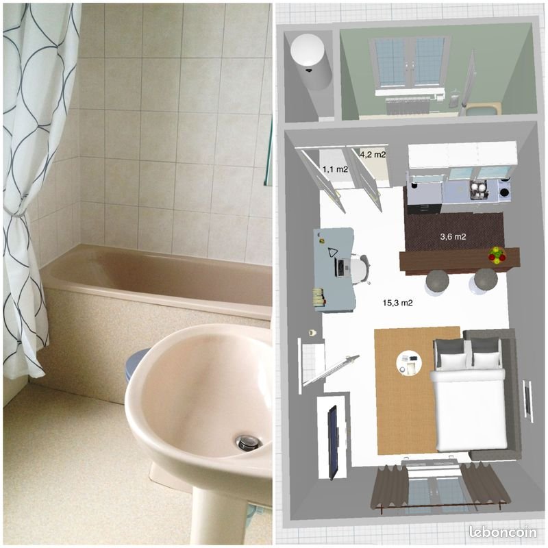 Appartement à louer, 24m², Caen