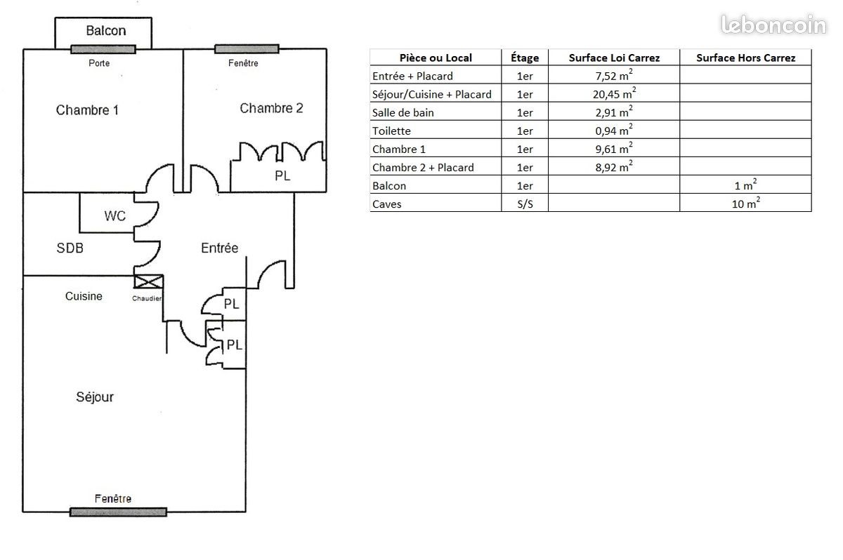 Appartement à vendre, 50m², Grenoble
