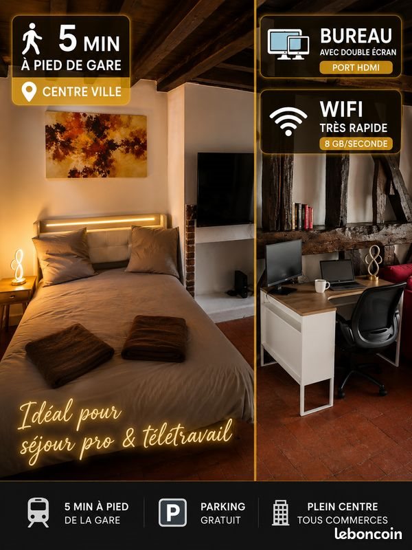 Appartement à louer, 39m², La Loupe
