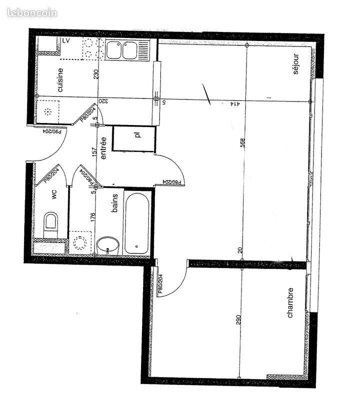 Appartement à louer, 53m², Reims