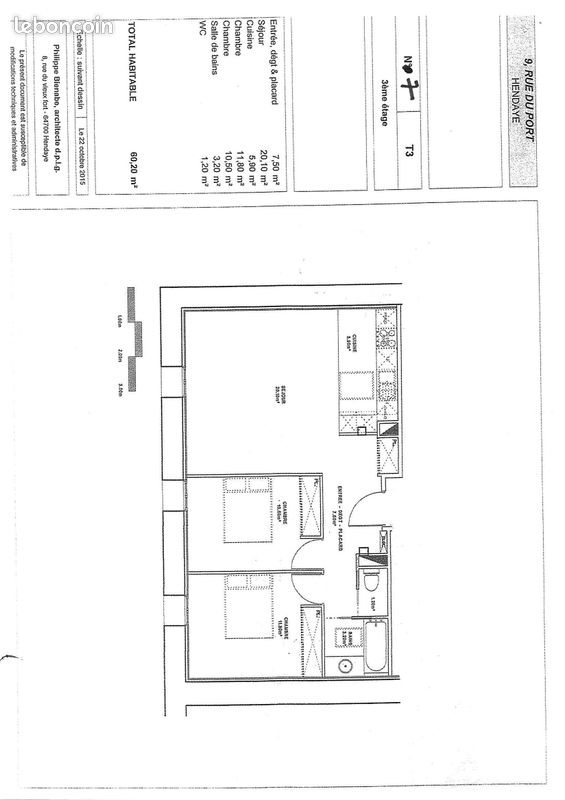 Appartement à louer, 61m², Hendaye