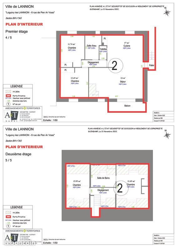 Appartement à vendre, 102m², Lannion