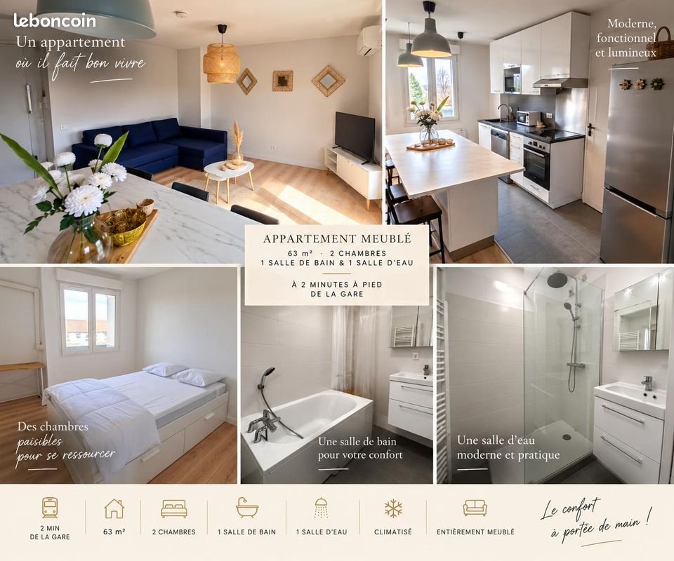 Appartement à louer, 63m², Pontault-Combault