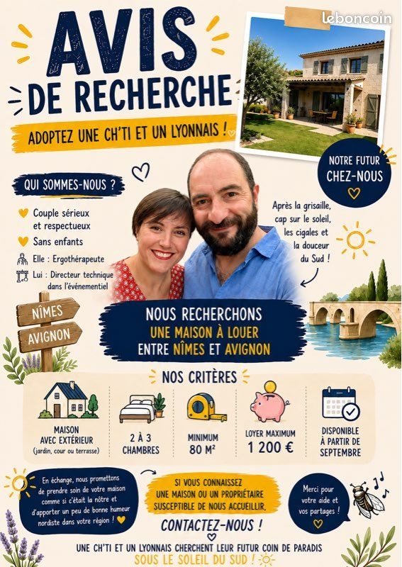 Maison à louer, 80m², Avignon