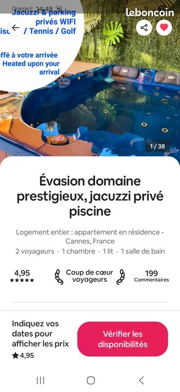 Appartement à vendre, 26m², Cannes-la-Bocca