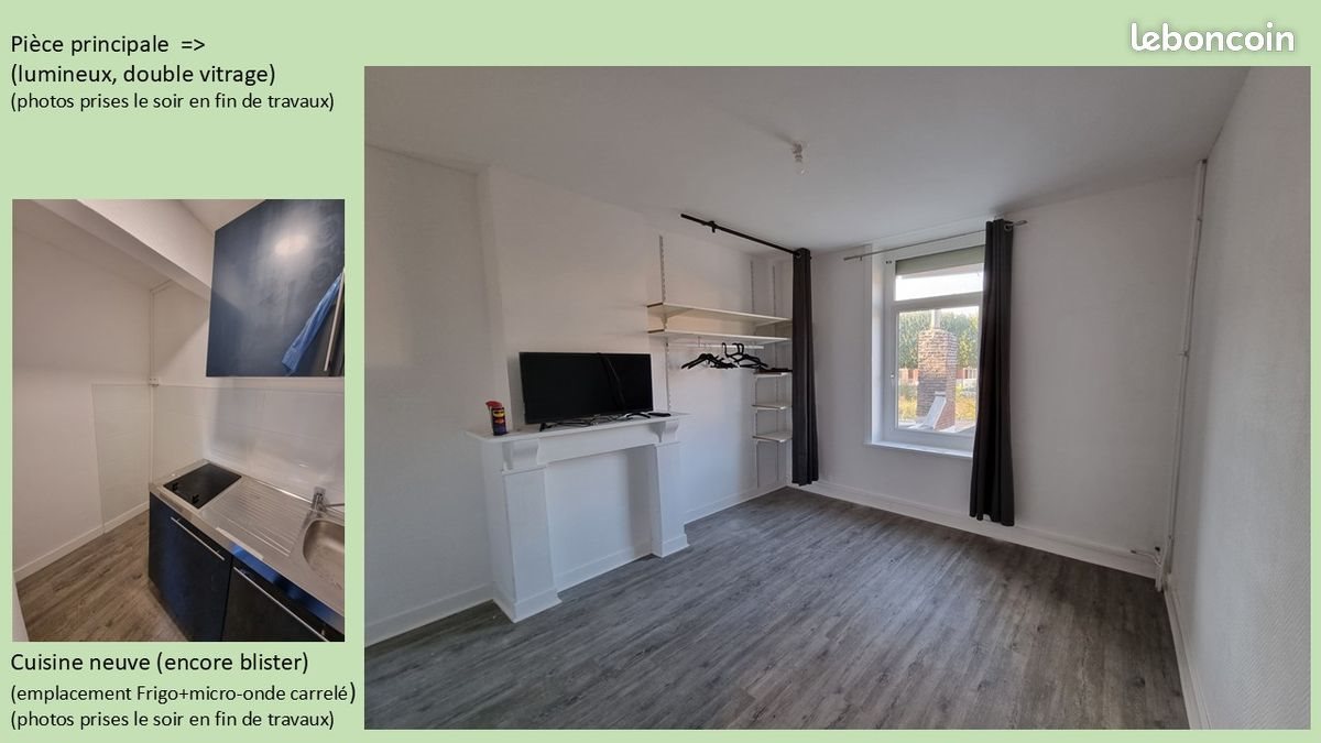 Appartement à louer, 17m², Lens