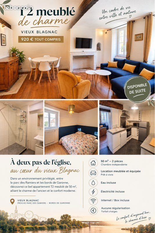 Appartement à louer, 50m², Blagnac