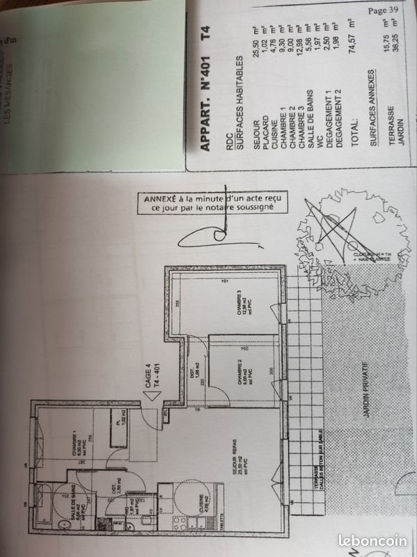 Appartement à vendre, 74m², Acigné