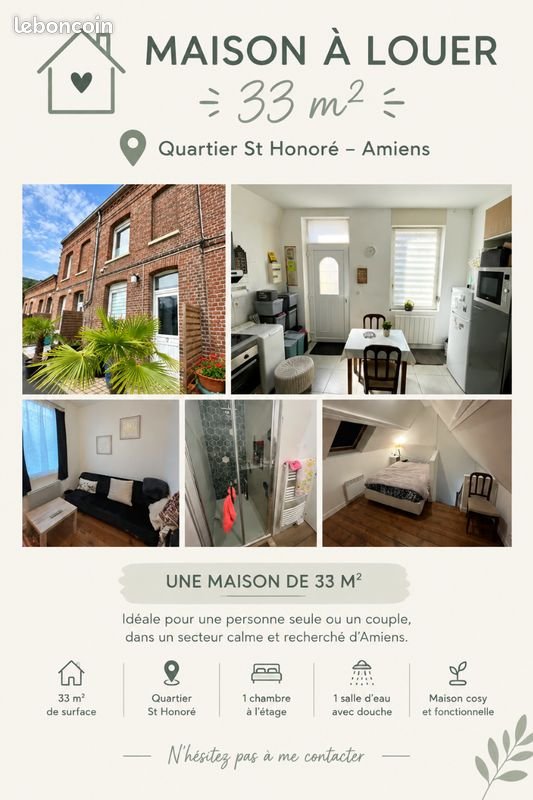 Maison à louer, 33m², Amiens